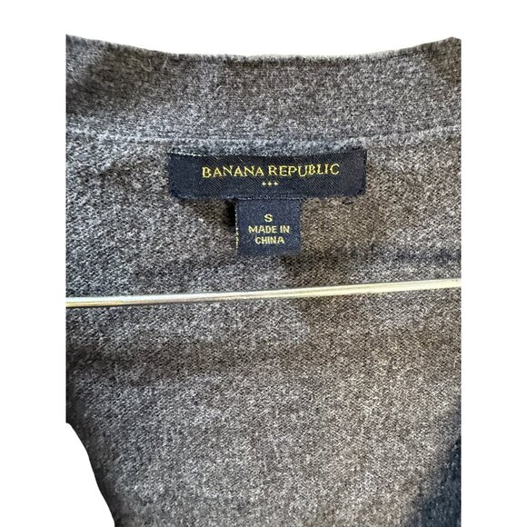 Banana Republic Womens Gray Argyle Sequin Cardigan Sweater S - Picture 8 of 10